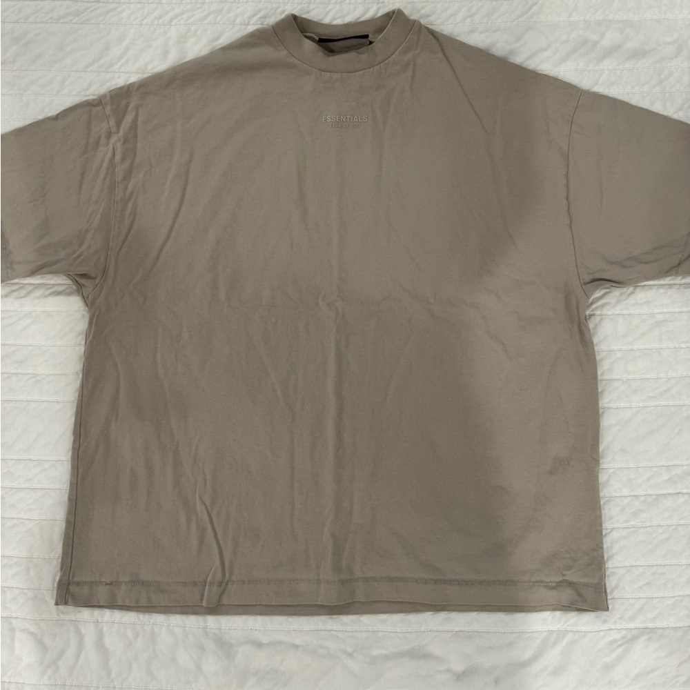 Fear of God Essentials beige t-shirt